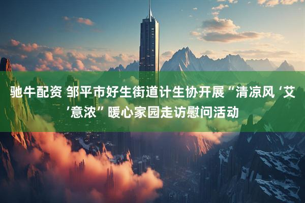 驰牛配资 邹平市好生街道计生协开展“清凉风 ‘艾’意浓”暖心家园走访慰问活动