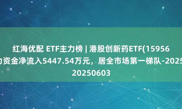 红海优配 ETF主力榜 | 港股创新药ETF(159567)主力资金净流入5447.54万元，居全市场第一梯队-20250603