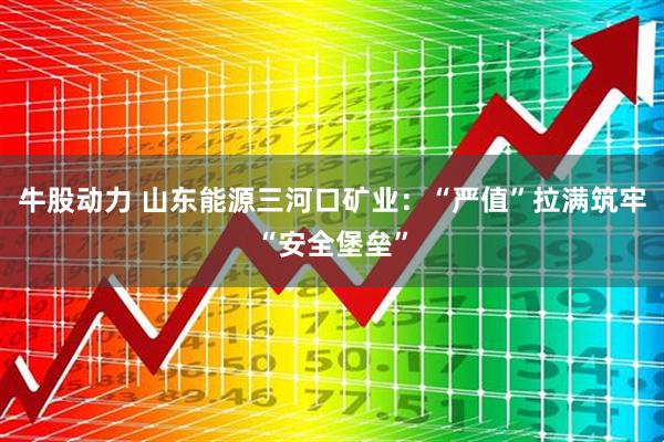 牛股动力 山东能源三河口矿业：“严值”拉满筑牢“安全堡垒”